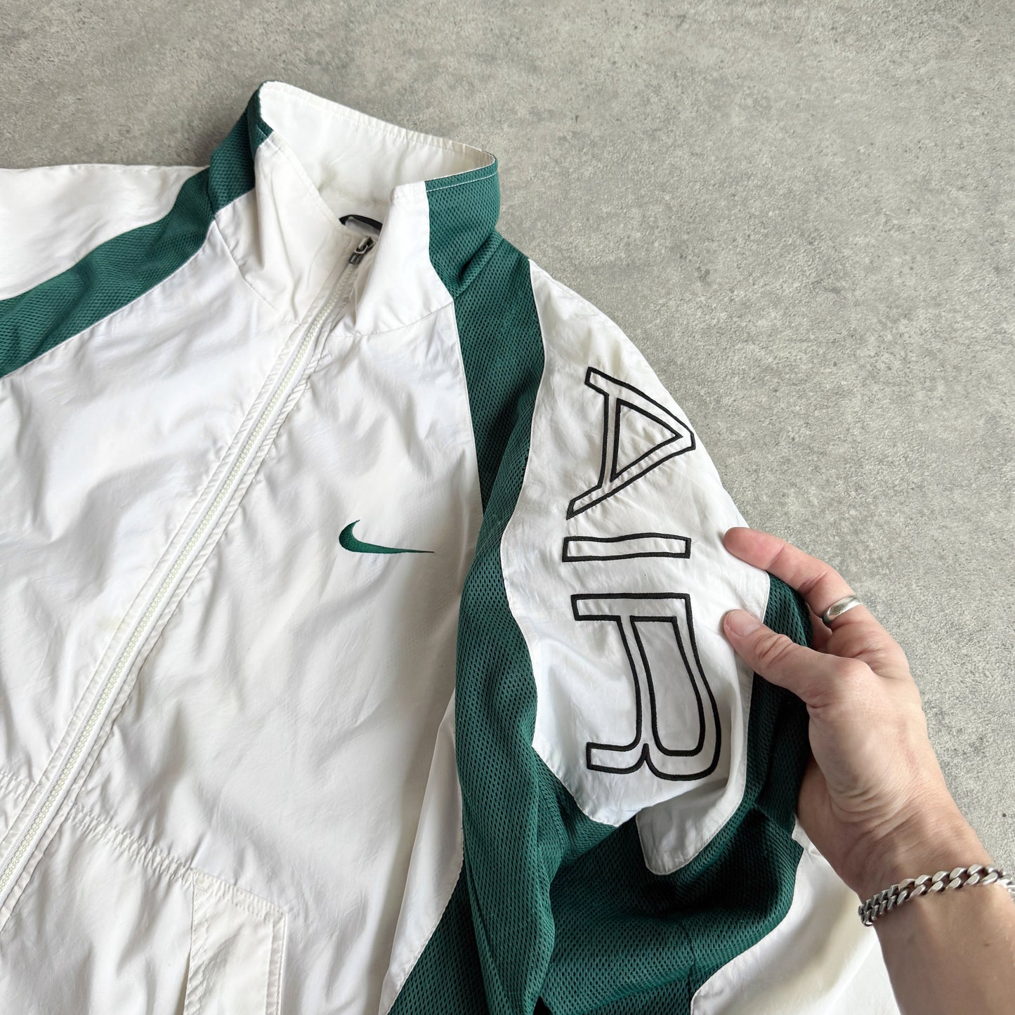 NK Air 1990s lightweight embroidered swoosh shell jacket